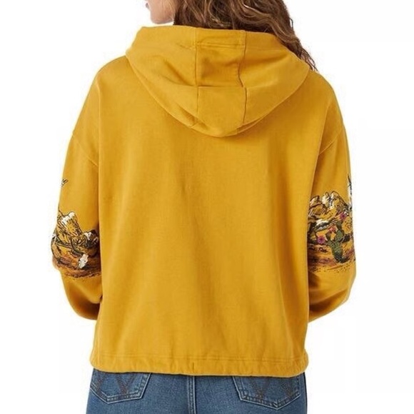 Wrangler Retro Cinched Waist Western Pullover Hoodie Sweatshirt - Picture 9 of 16